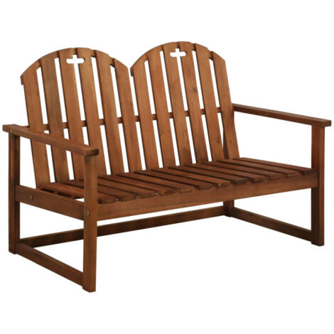 Banco de jardín de madera maciza acacia 110 cm vidaXL