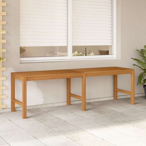 Banco de jardín de madera maciza de teca 150 cm