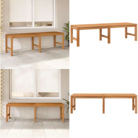 Banco de jardín de madera maciza de teca 150 cm - Banco de madera - Banco de exterior