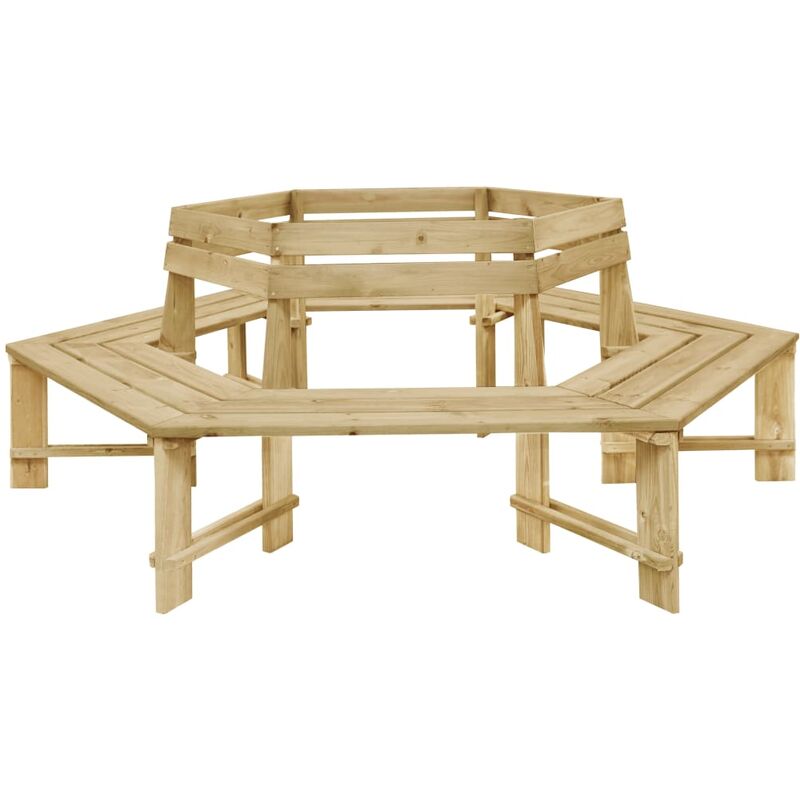 

Vidaxl - Banco de jardín de madera pino impregnada 240 cm - Verde