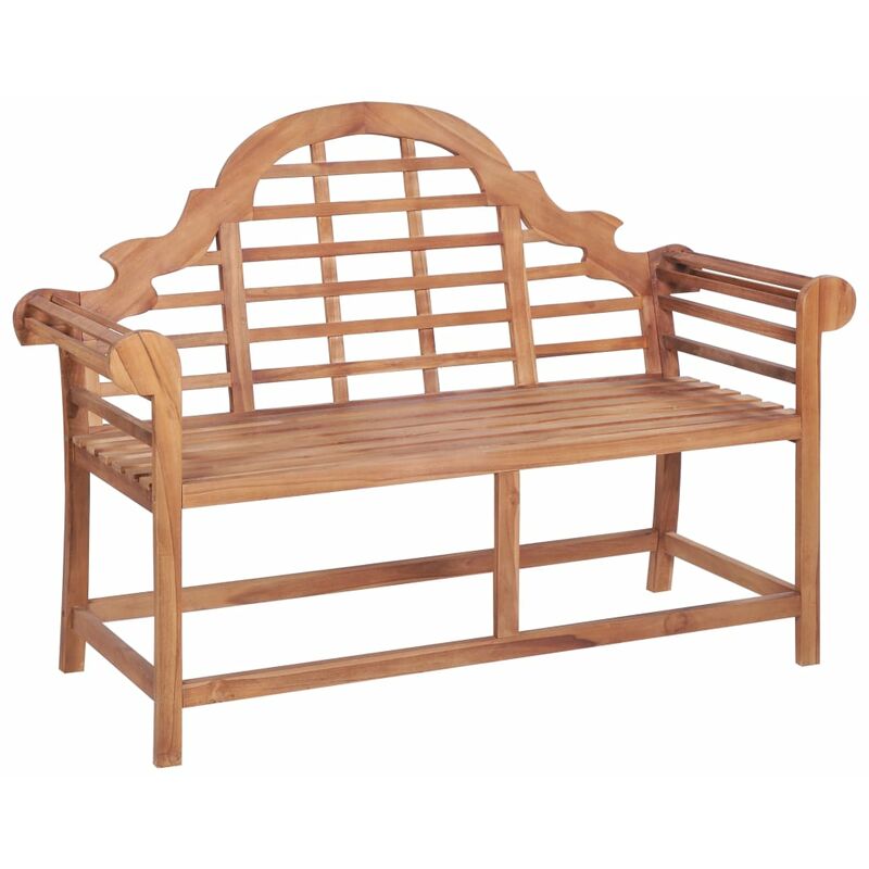 

Banco de jardín de teca maciza 136x63x102 cm
