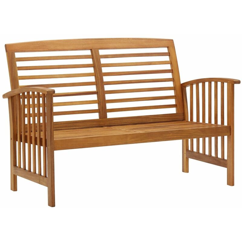 

Banco de jardin madera de acacia maciza 119 cm