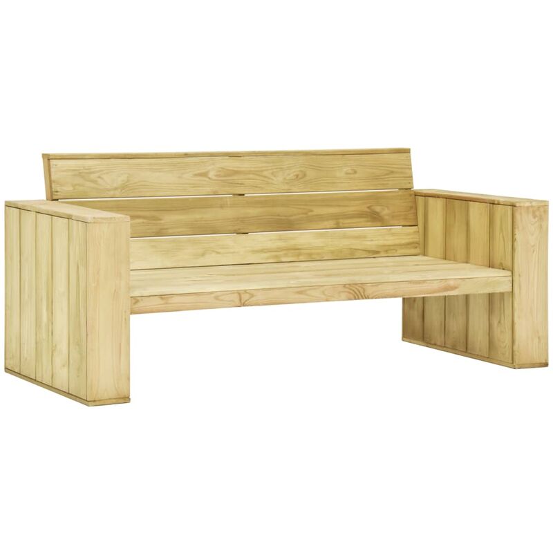 

Banco de jardín madera de pino impregnada 179 cm