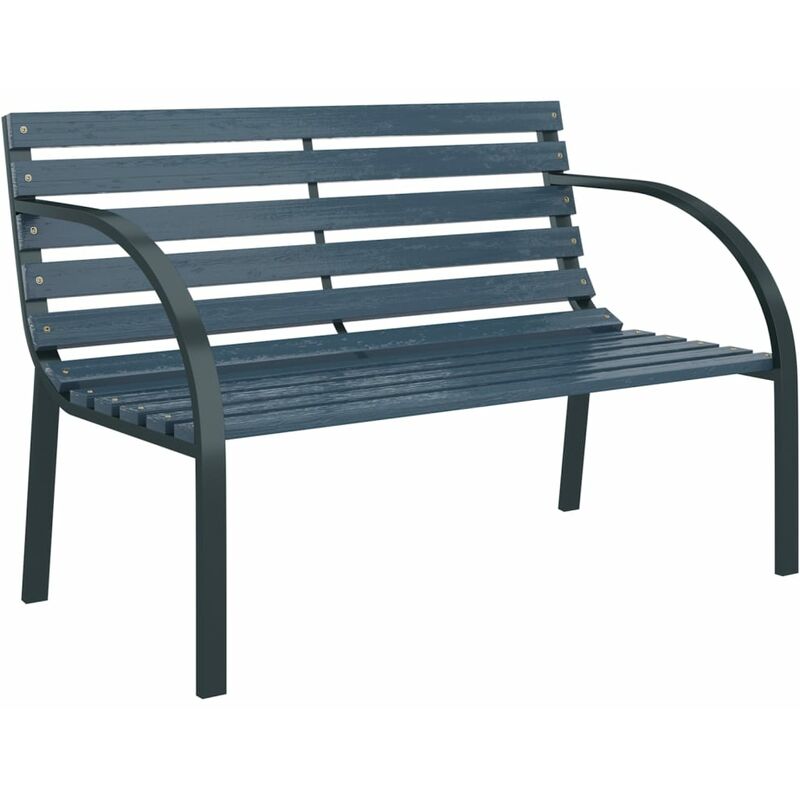 

vidaXL Banco de jardín madera gris 120 cm - Gris