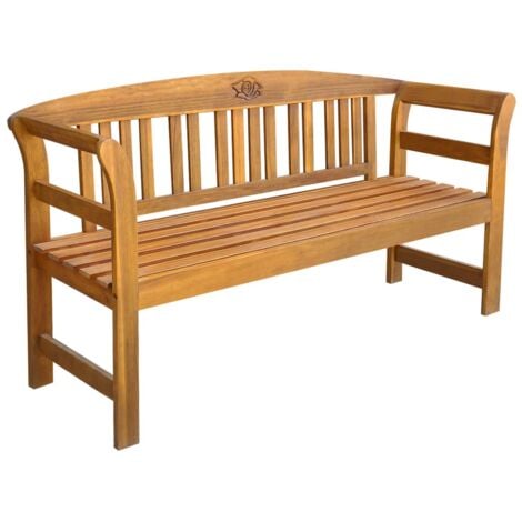 Banco de jardín madera maciza de acacia 157 cm vidaXL