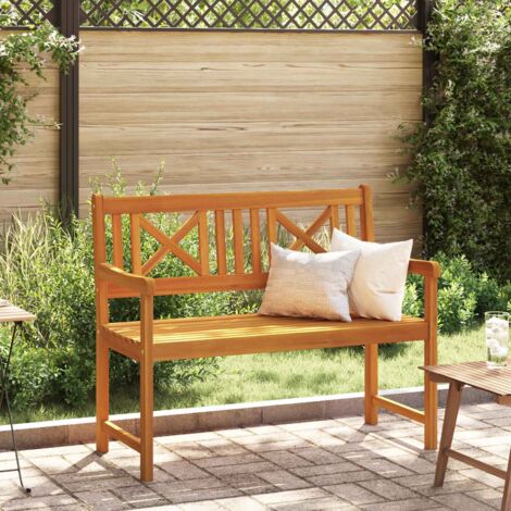 Banco de jardín Marrón 110 x 56 x 90cm Madera maciza de Acacia