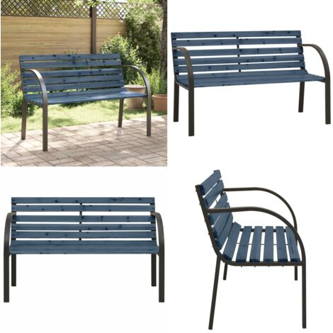 Banco de jardín para niños de madera de abeto chino gris 81 cm - Banco de exterior - Banco de madera