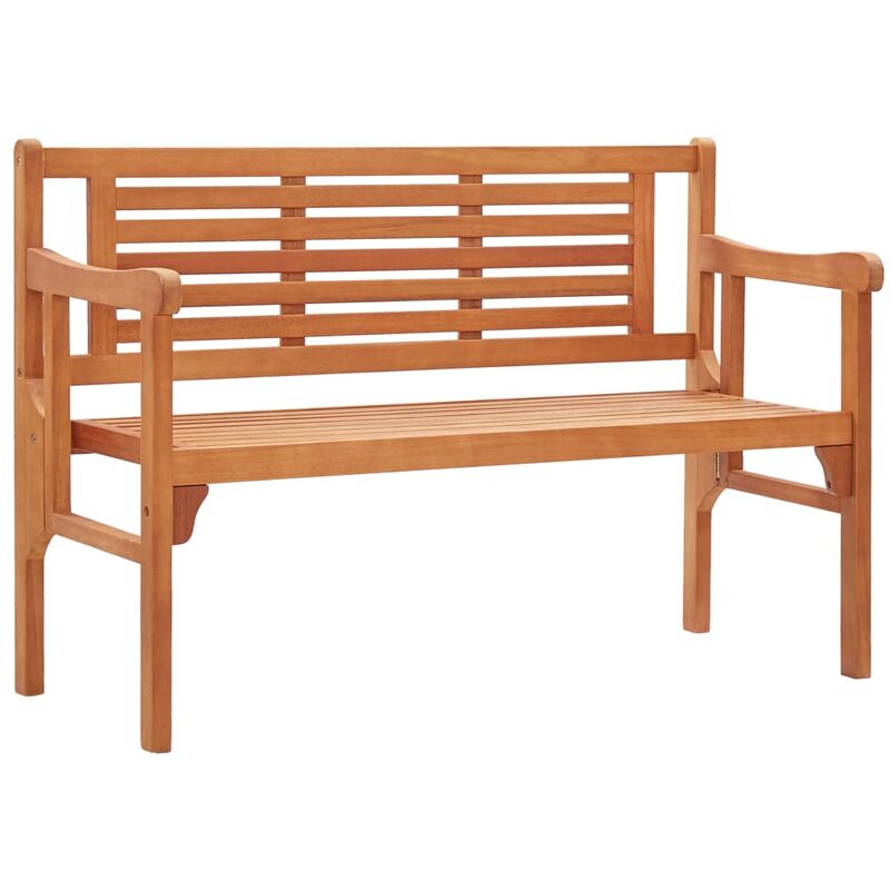 

vidaXL Banco de jardín plegable madera maciza de eucalipto 120 cm - Marrón