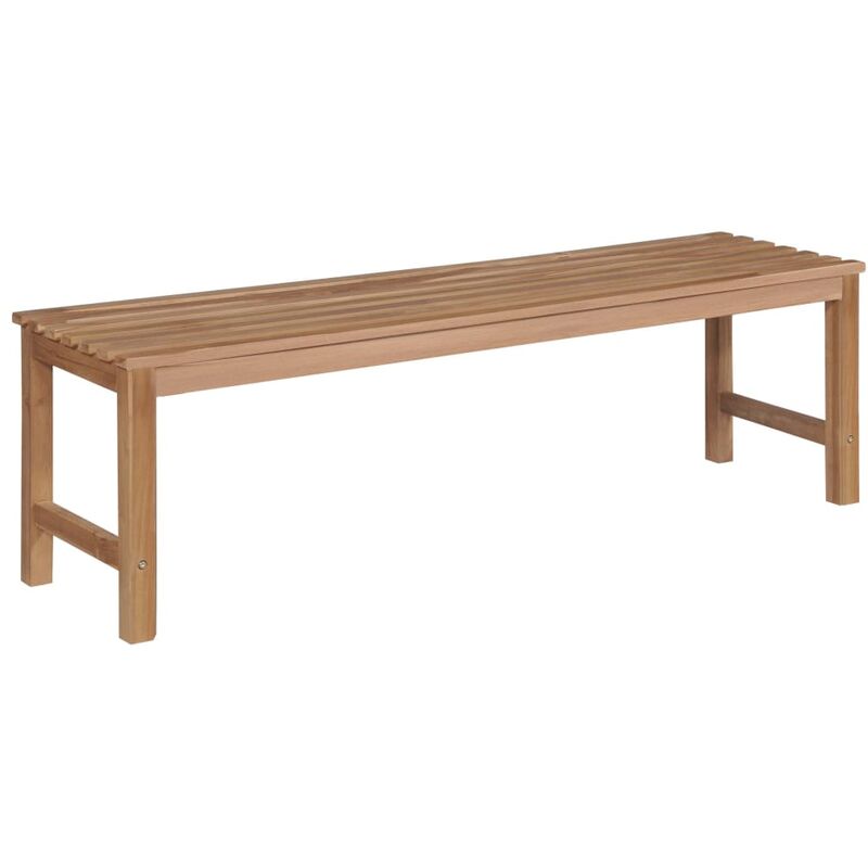 

Banco de jardín 150 cm madera maciza de teca - Marrón