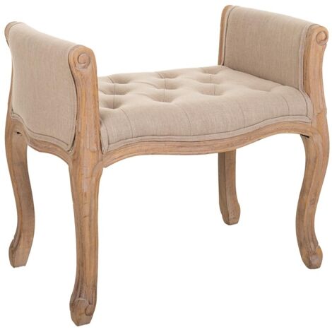 Banco de madera beige  71x 48x45/60 cm
