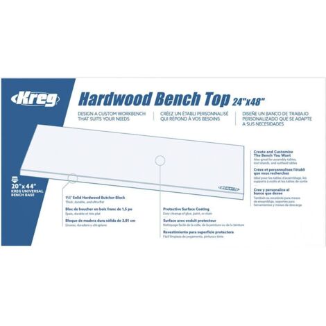Banco de madera dura 610 mm x 1219 mm - KREG - HWBT-4824