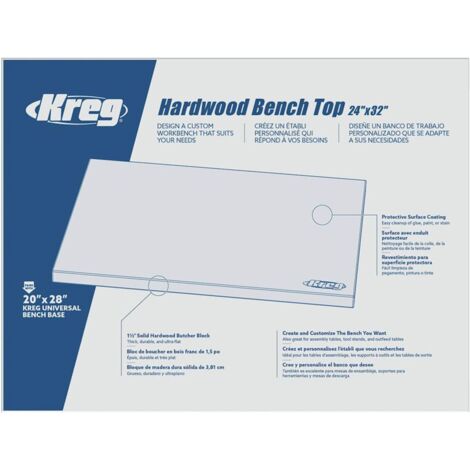 Banco de madera dura 610 mm x 813 mm - KREG - HWBT-3224