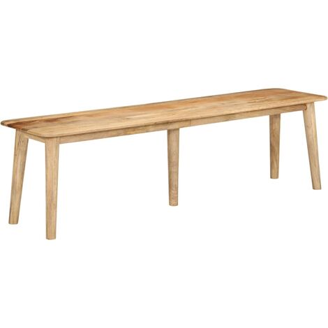Banco de madera maciza de mango 160x40x45 cm vidaXL