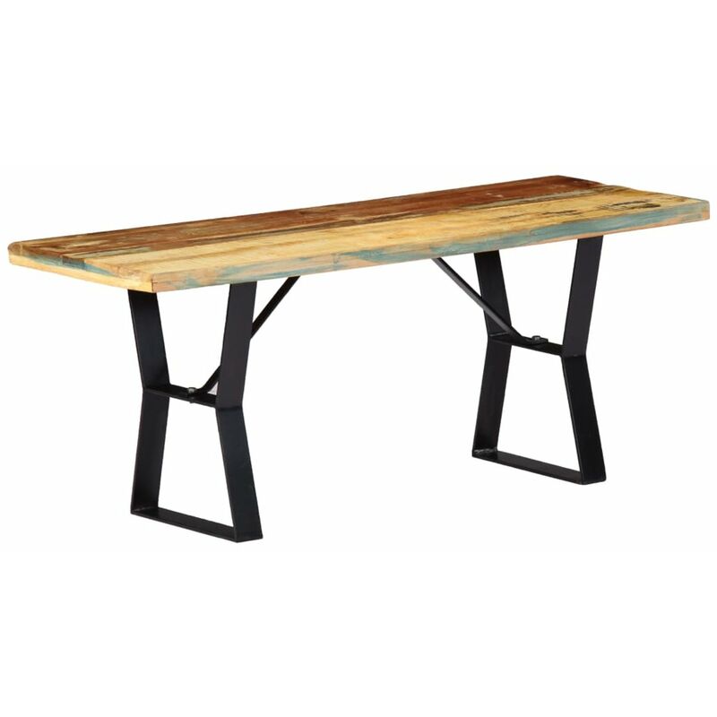 

Banco de madera maciza reciclada 110 cm