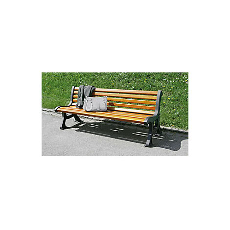 Banco de madera  macizo  sin brazos  tablones de madera