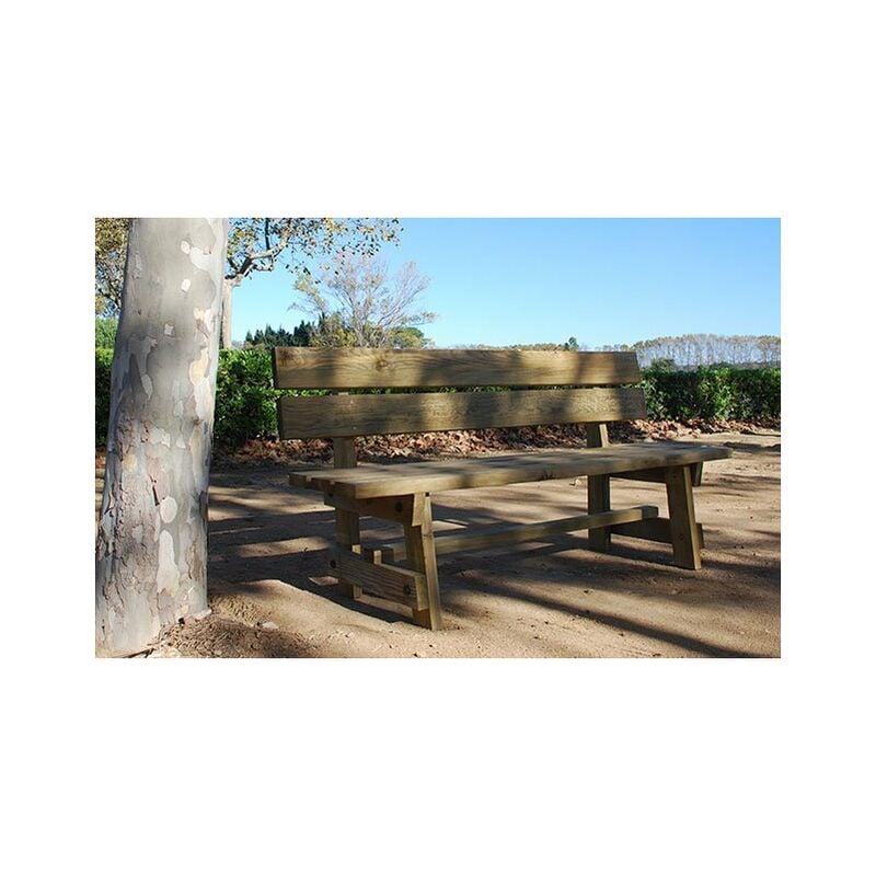 

Banco de madera de cuatro plazas para jardin