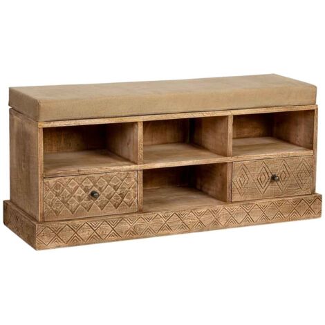 Banco de madera natural 104x33x48