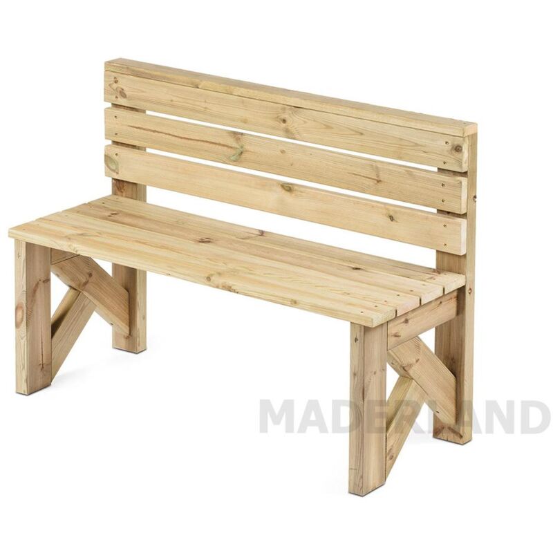

Banco de madera para exterior Jaén 120x45 cm - Maderland