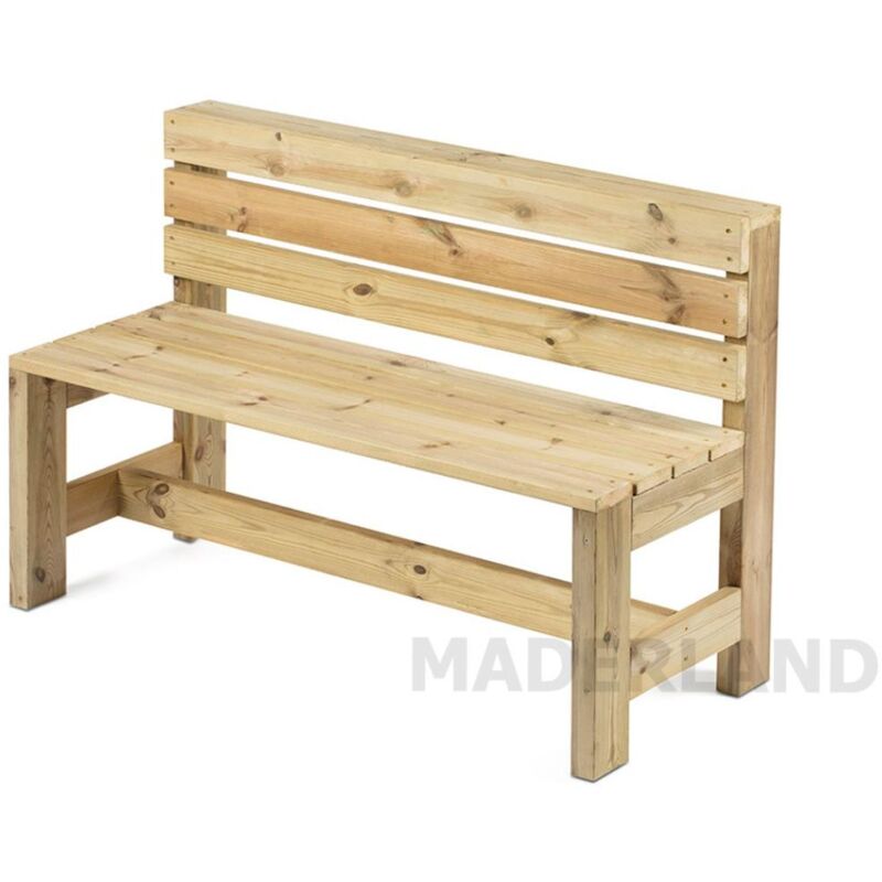 

Banco de madera para exterior Lisboa 100x49 cm - Maderland