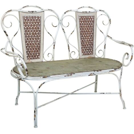 Banco de metal 129x56.5x95h cm