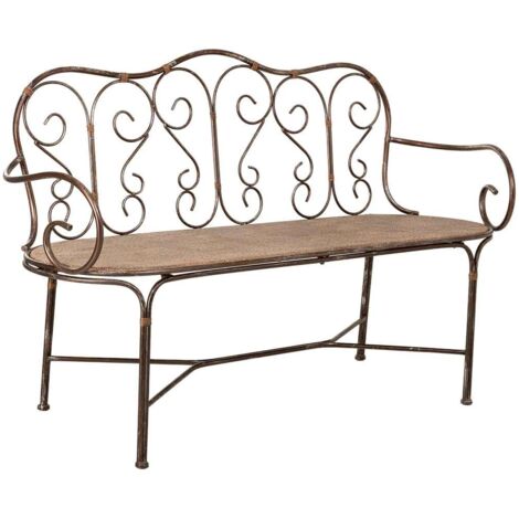 Banco de metal 146.69x55.25x45.09/89.54h cm