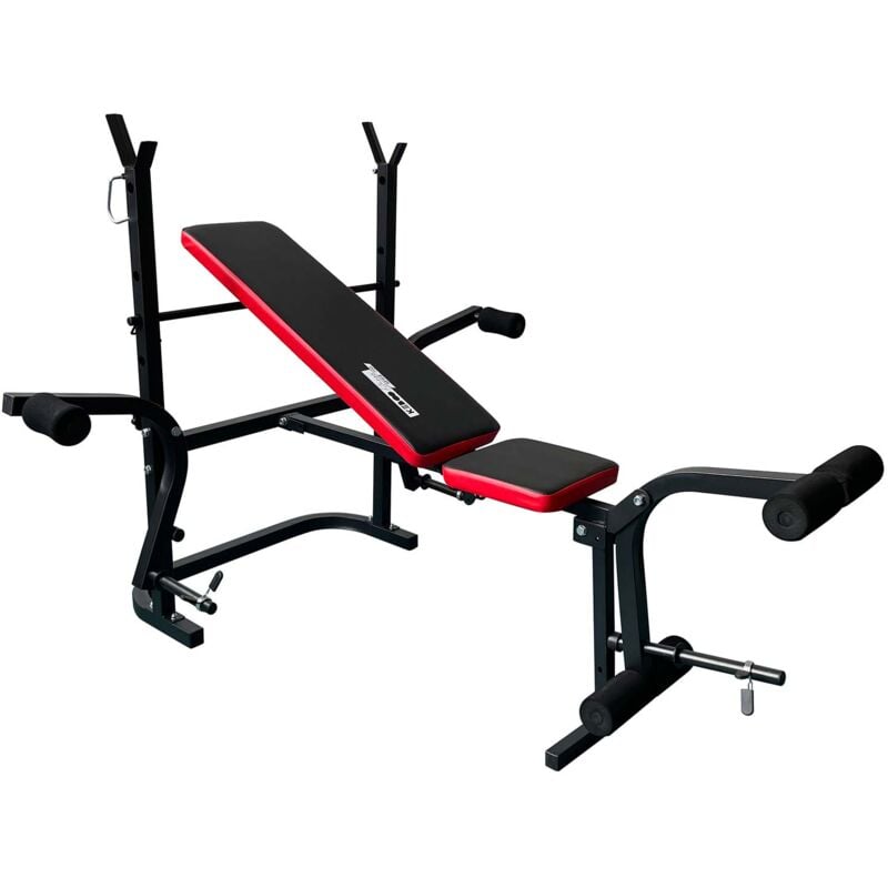 

Banco de Musculación Fitness Serie 700 Plegable y Ajustable con 3 Posiciones Multiejercicio 156,5x120x114 cm - keboo