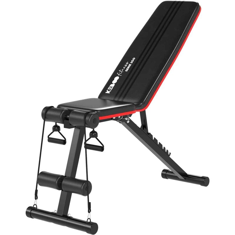 

Banco de Musculación Fitness Serie 500 Ajustable con 7 Posiciones Multiejercicio 129,5x45x118 cm - keboo