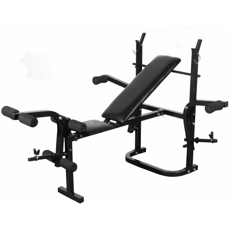 

Banco de pesas de gimnasio negro