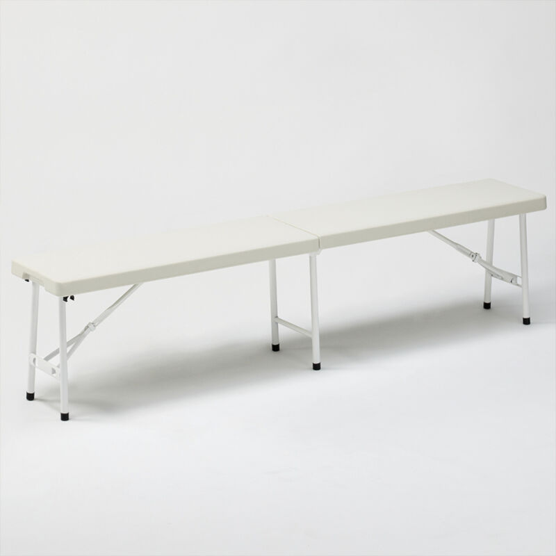 

Banco de plástico conjunto 183x30 plegable para jardín Mont Blanc