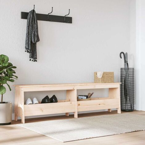 Banco de recibidor 160x28x45 cm Madera maciza de pino
