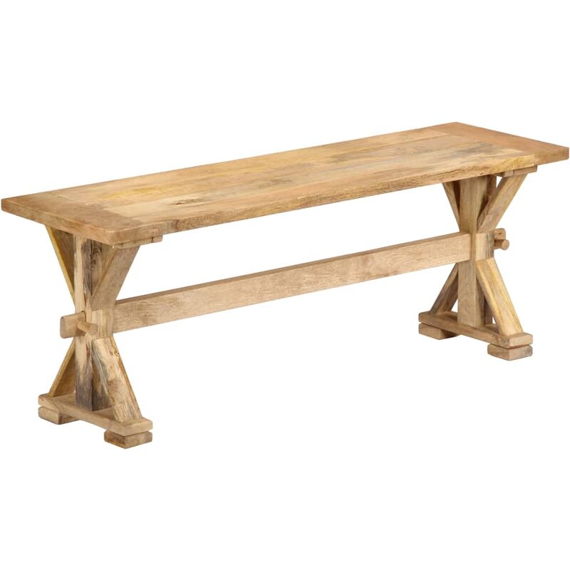 

Banco de recibidor madera maciza de mango 120x35x45 cm