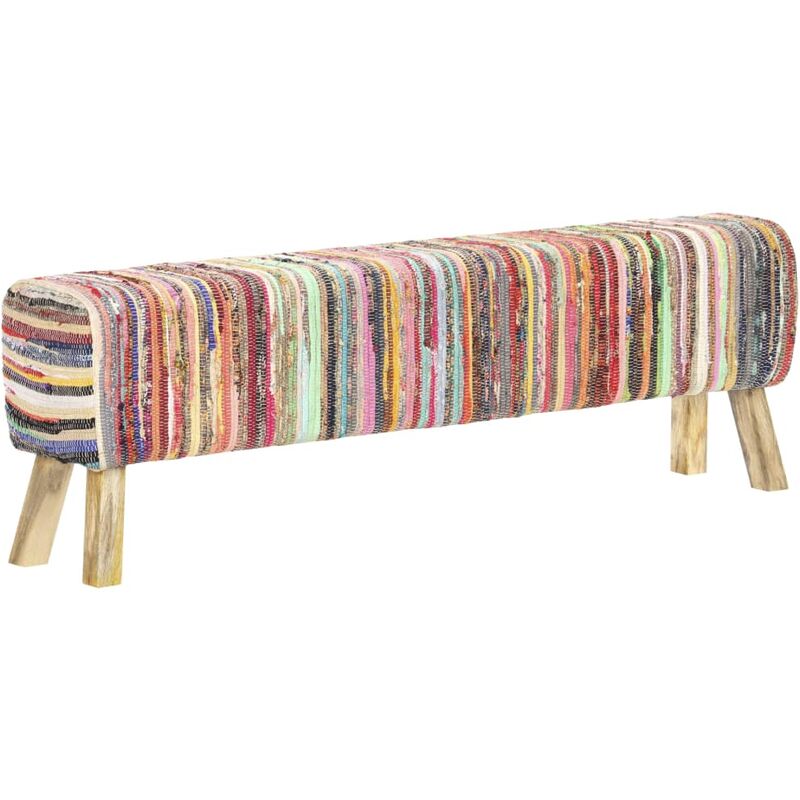 

Banco de tela chindi multicolor 160 cm - Multicolor