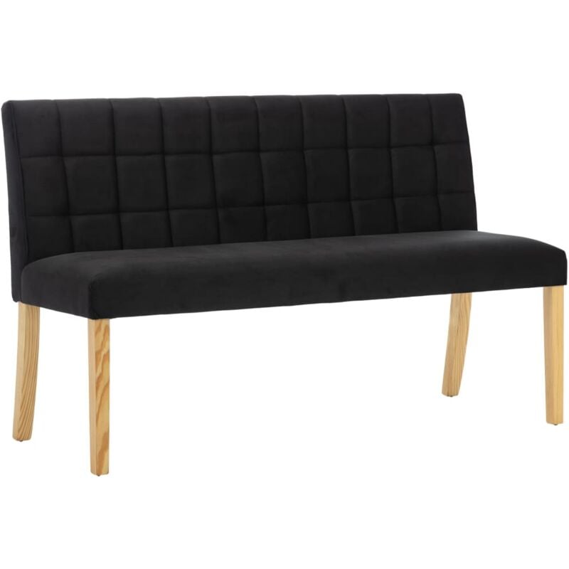 

Banco de Tela 140 cm Negro - Negro - Vidaxl