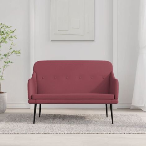 Banco de tela rojo tinto 110x76x80 cm