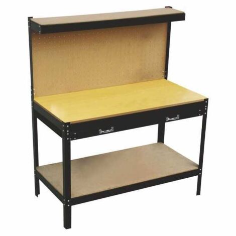 Banco de trabajo 120X60 h 94/150 1 cajón alto 08882