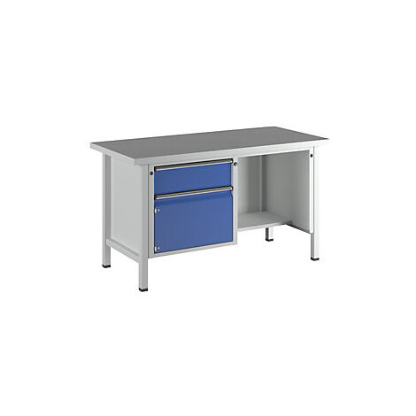 Banco de trabajo  bastidor modular  1 cajón  puerta de 360 mm
