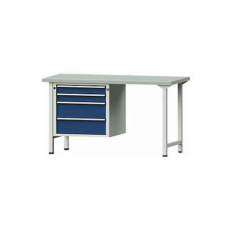 Banco de trabajo  bastidor modular  2 cajones de 90 mm  2