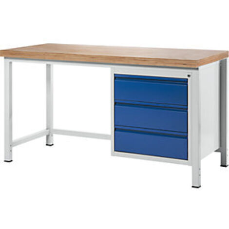 Banco de trabajo  bastidor modular  3 cajones  anchura de