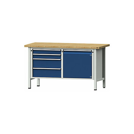 Banco de trabajo  bastidor modular  4 cajones  puerta de 540