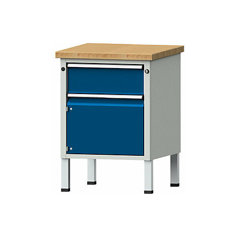 Banco de trabajo compacto  A x P 605 x 650 mm  1 cajón  1