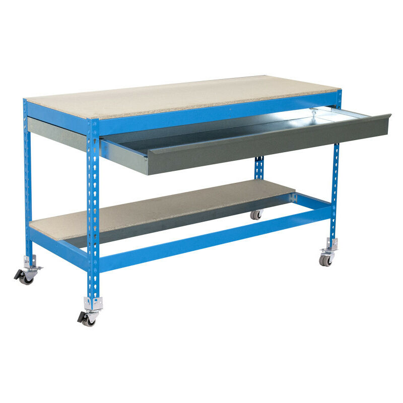 

Banco de trabajo con ruedas 95,7x91x61cm. 280Kg