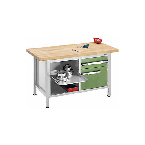 Banco de trabajo de altura regulable  bastidor modular  1 cajón