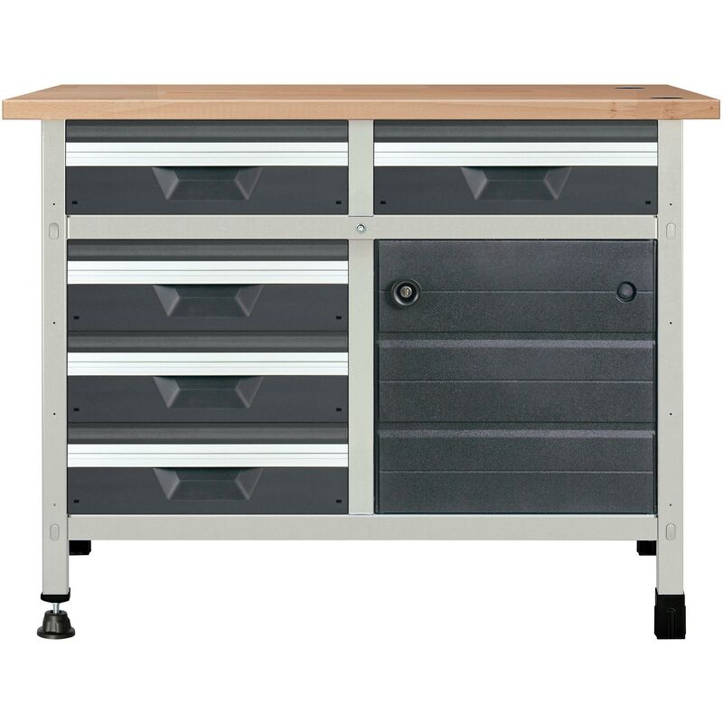 

Banco de trabajo modular 1130 x 650 x 860 mm 8071000 - Wolfcraft