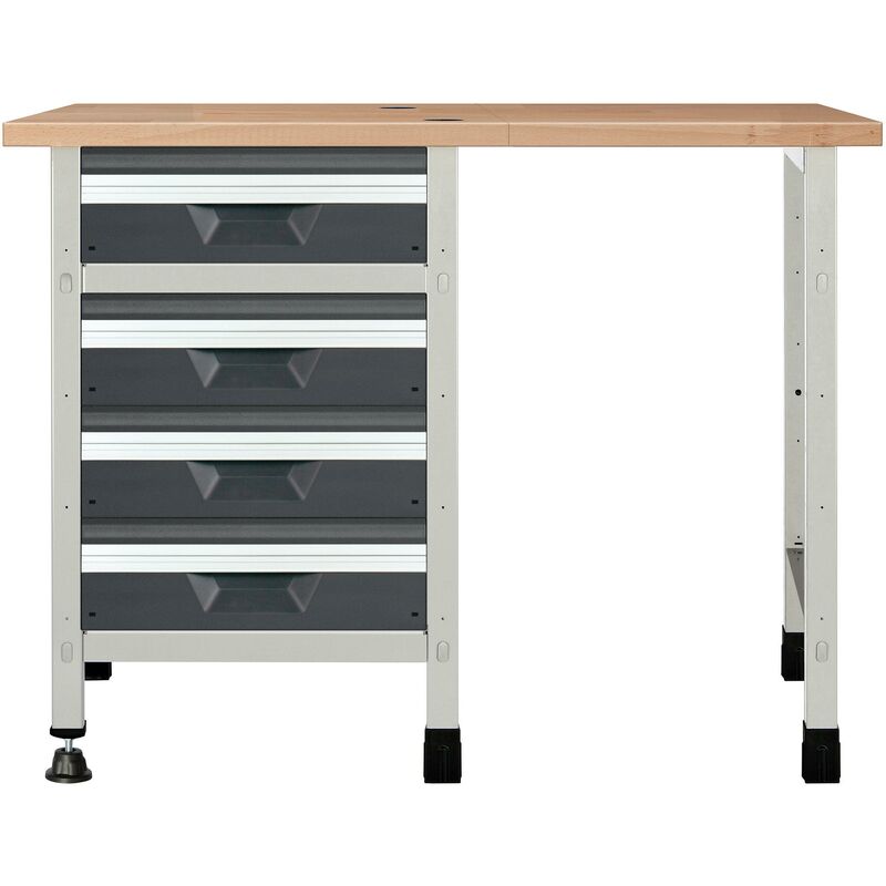 

Banco de trabajo modular dos cuerpos 1130 x 650 x 860 mm Wolfcraft 8064000