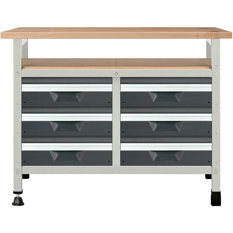 

Banco de trabajo modular 1130 x 650 x 860 mm 8068000 - Wolfcraft