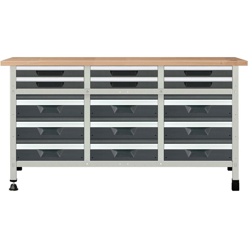 

Banco de trabajo modular1610 x 650 x 860 mm 8075000 - Wolfcraft