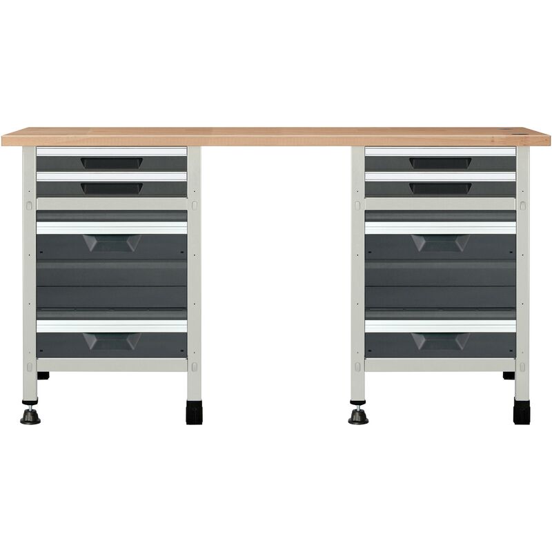 

Banco de trabajo modular de 1610 mm, no. 4 - 1610 x 650 x 860 mm Wolfcraft