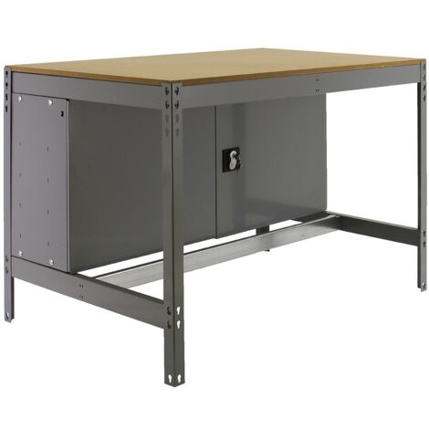 Banco de trabajo SIMONWORK (84,2x91x61cm) GRIS Y MADERA
