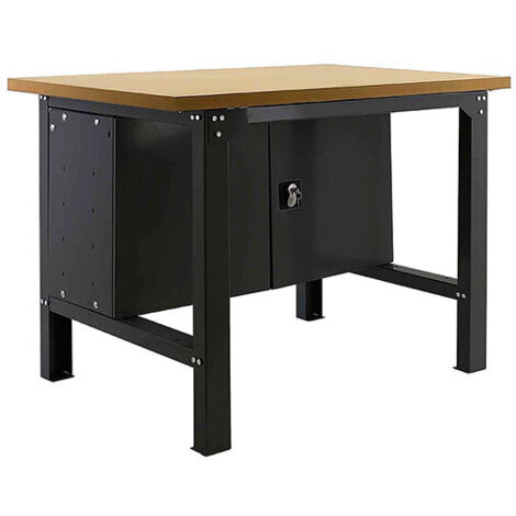 Banco de trabajo SIMONWORK (86,5x120x75cm) ANTRACITA Y MDF