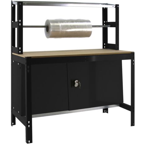 Banco de trabajo SIMONWORK BT4 CABINET 1200 ANTRACITA/MADERA - 8425437138386 - Simon Rack